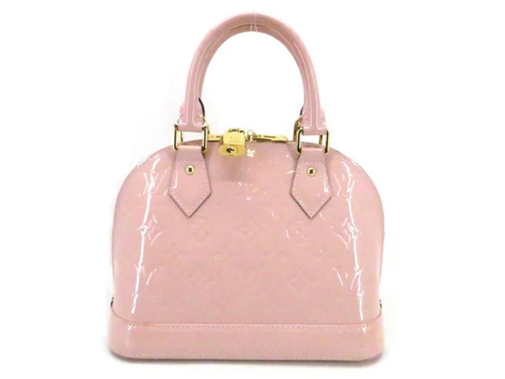 LOUIS VUITTON Alma Shoulder Bag Vernis Rose Pink Ballerine